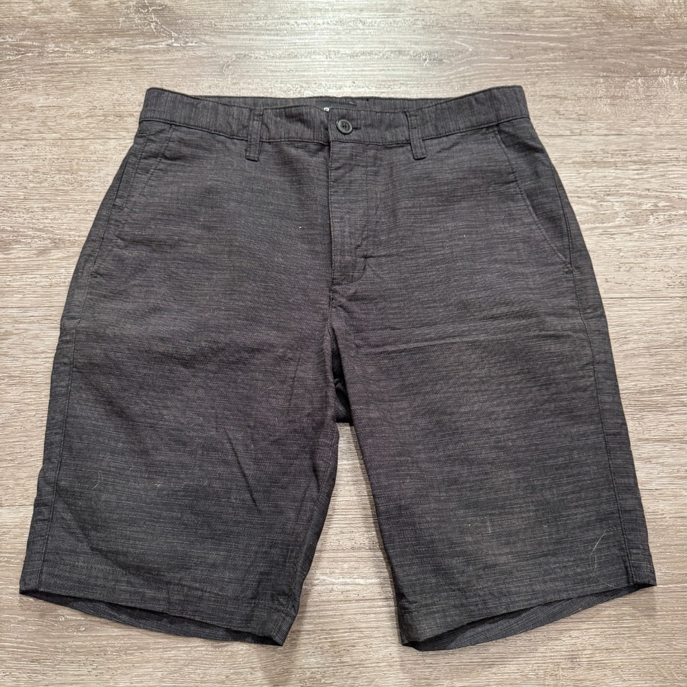 RVCA Shorts Mens 30‎ Gray Nature X Industry Chino Skate Casua Cotton Blend Adult